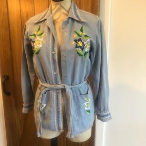 Vintage Embroidered Denim Jacket